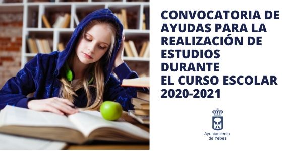 Convocatoria de ayudas para la realización de estudios durante el curso escolar 2020/2021